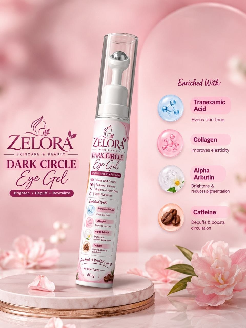 ZELORA Dark Circle Eye Gel