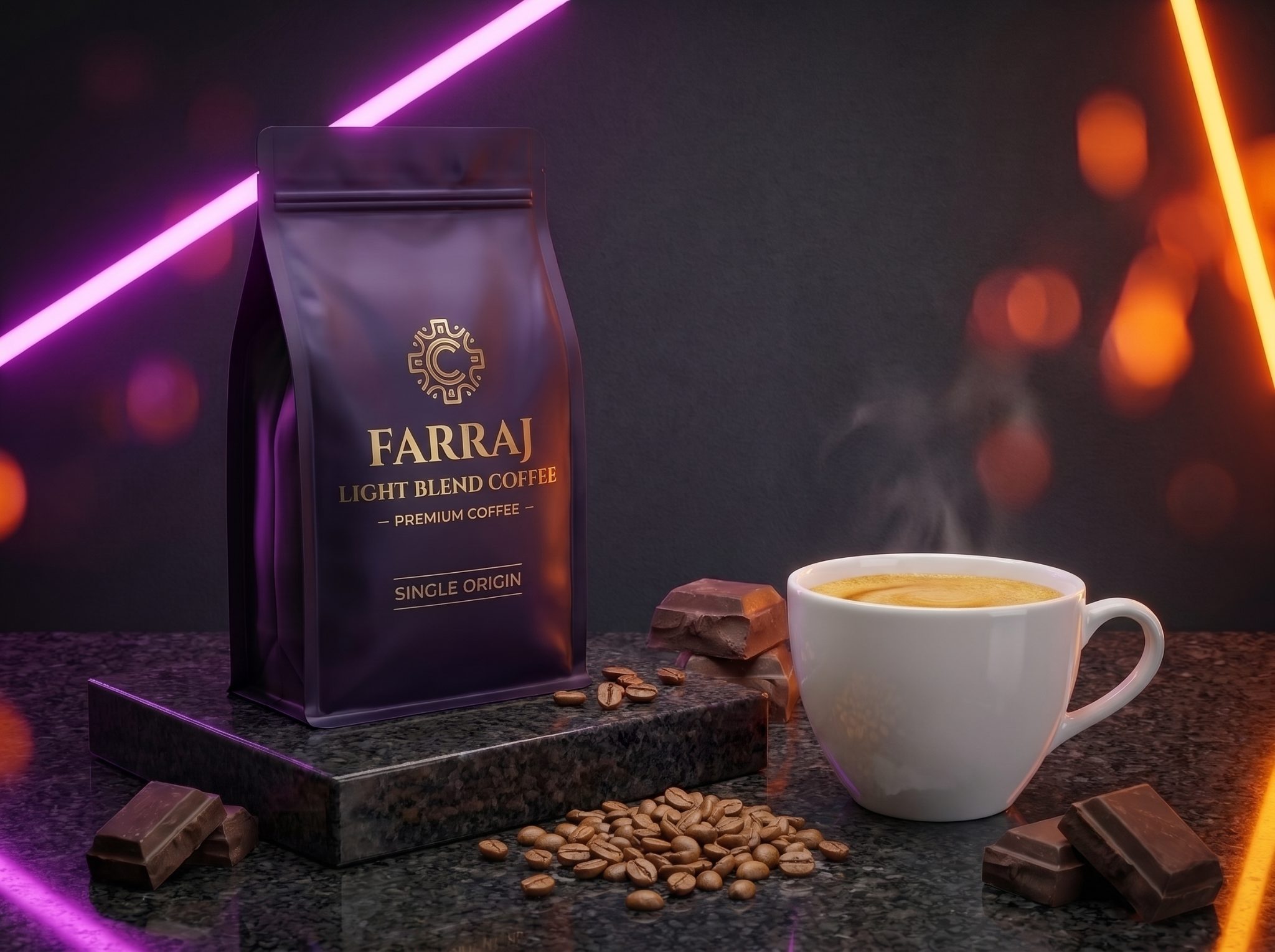 توليفة فراج - بن فاتح فاخر (Farraj Light Roasted Blend)