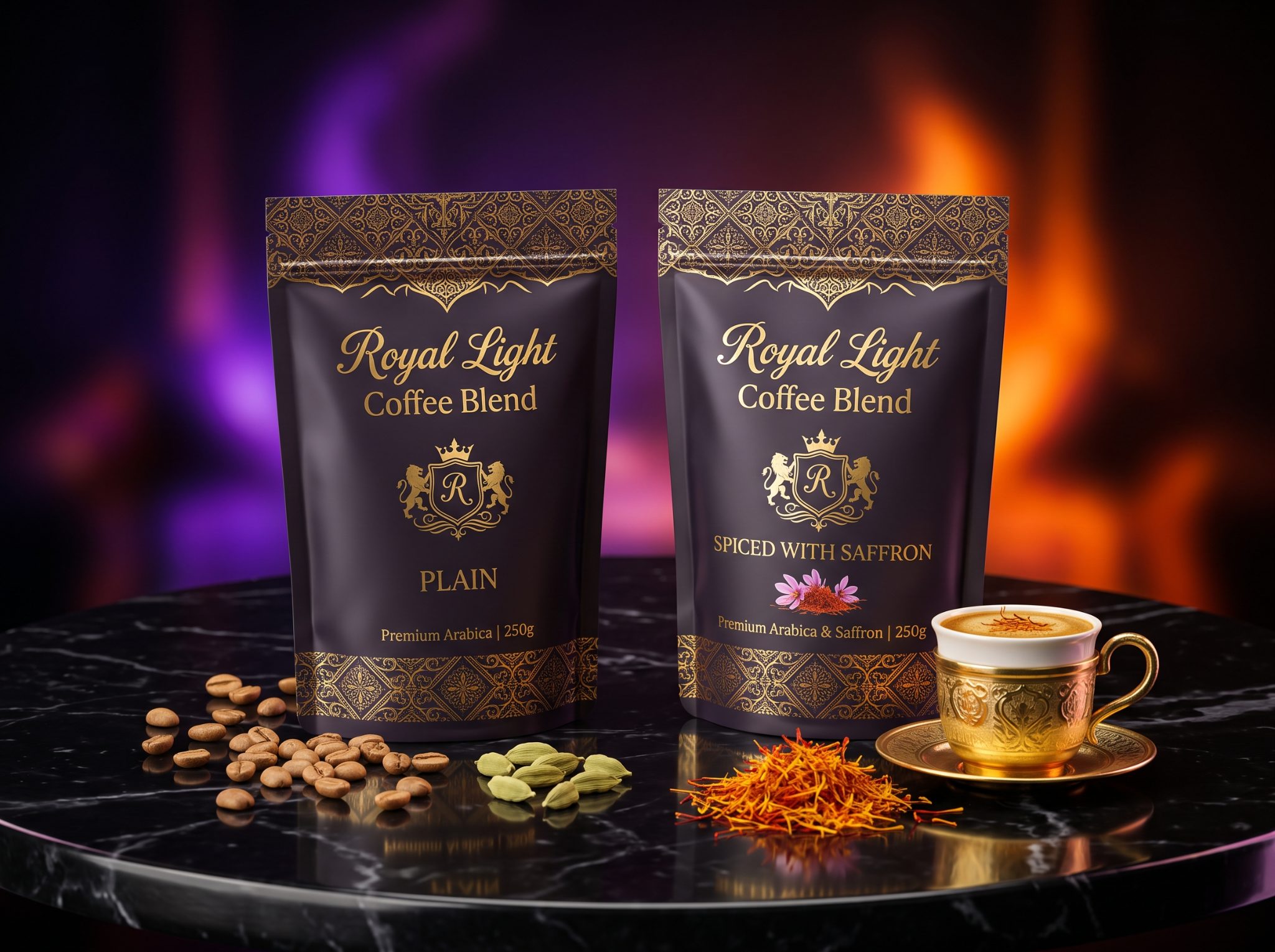 توليفة ملوكي - بن فاتح فاخر (Royal Light Blend) - سادة ومحوج.