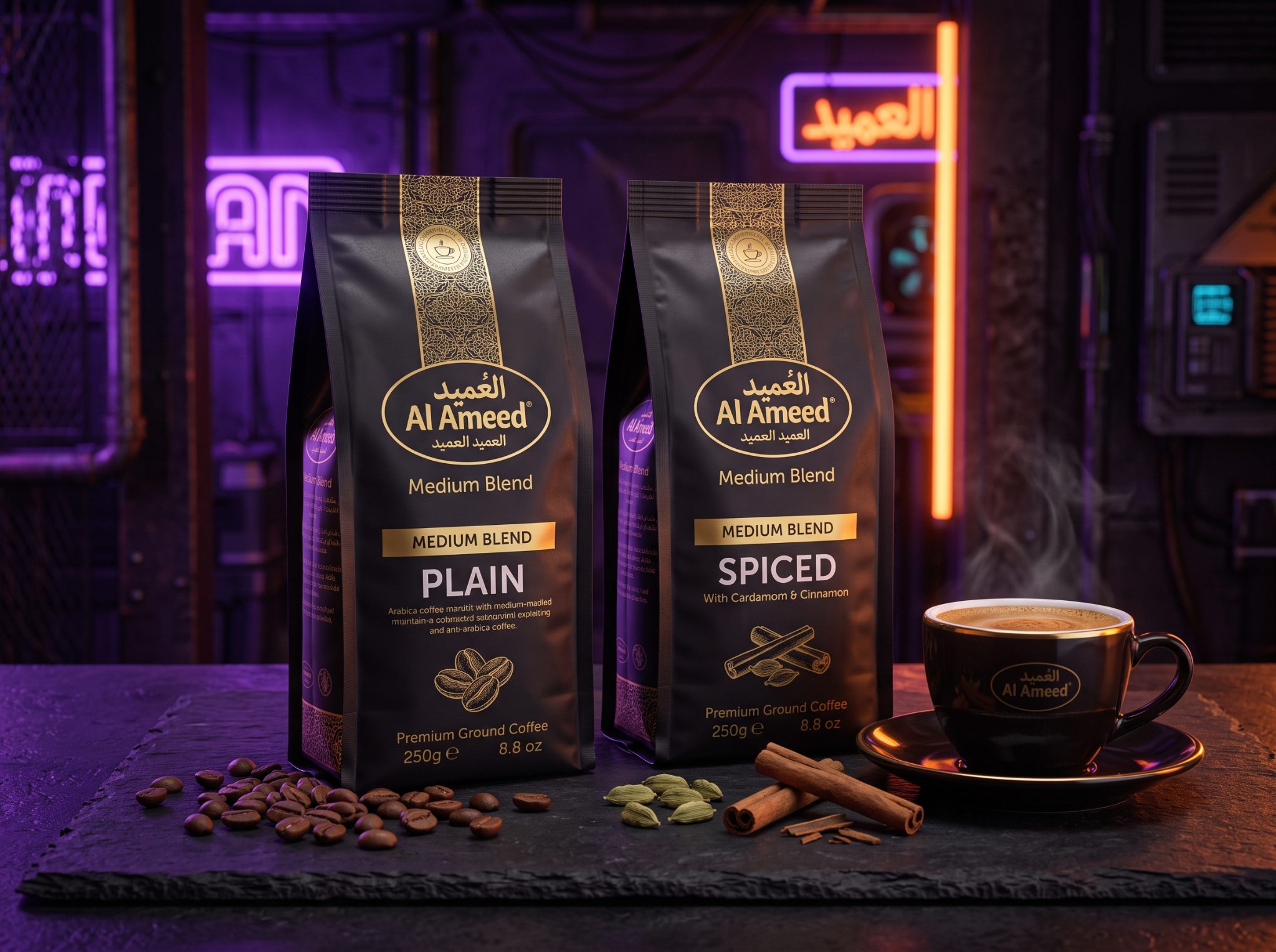 توليفة العميد - بن وسط (Al Ameed Medium Blend) - سادة ومحوج
